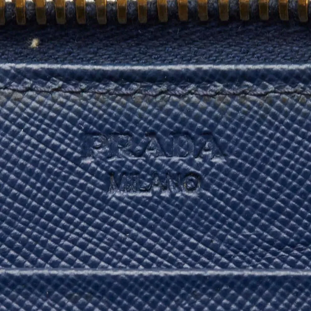 Prada Triangle Logo Plate Long Wallet 1M0506